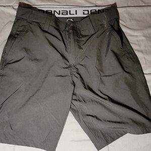 Denali Men's Black Flat Front Shorts